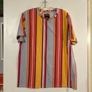 Super Massive striped short sleeve tee shirt